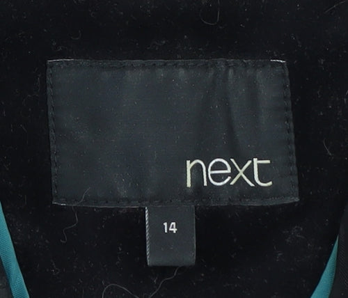 Next Women's Black Velvet Blazer Size 14