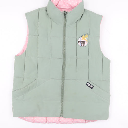Puffa Girls Green Puffer Jacket XL
