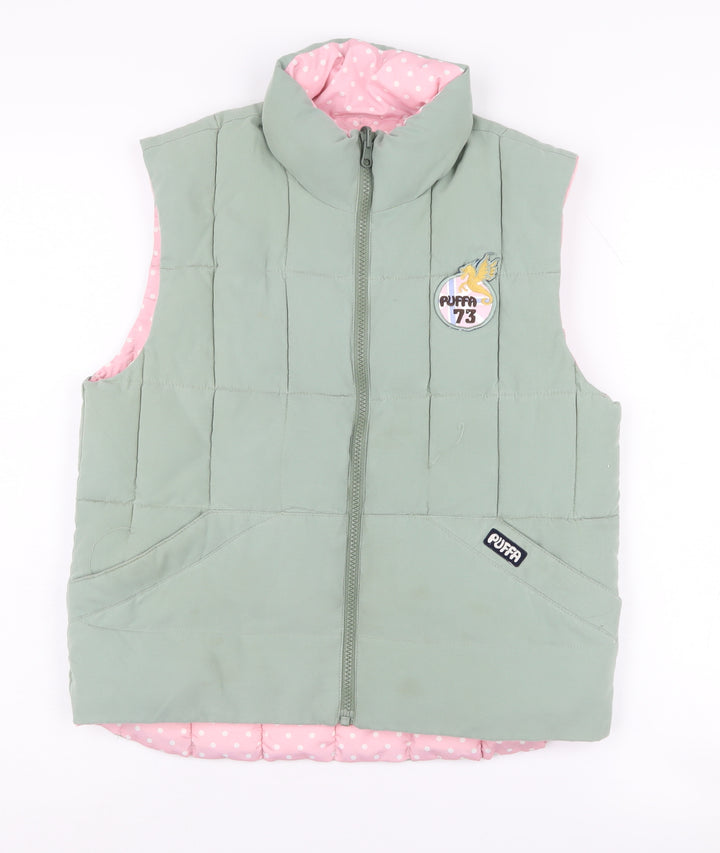Puffa Girls Green Puffer Jacket XL
