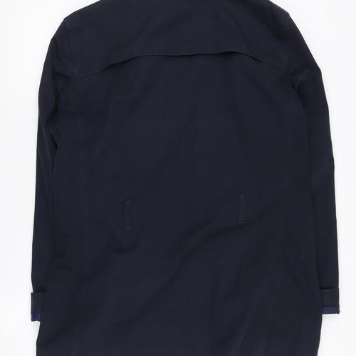 River Island Men's Blue Cotton Coat - Size L