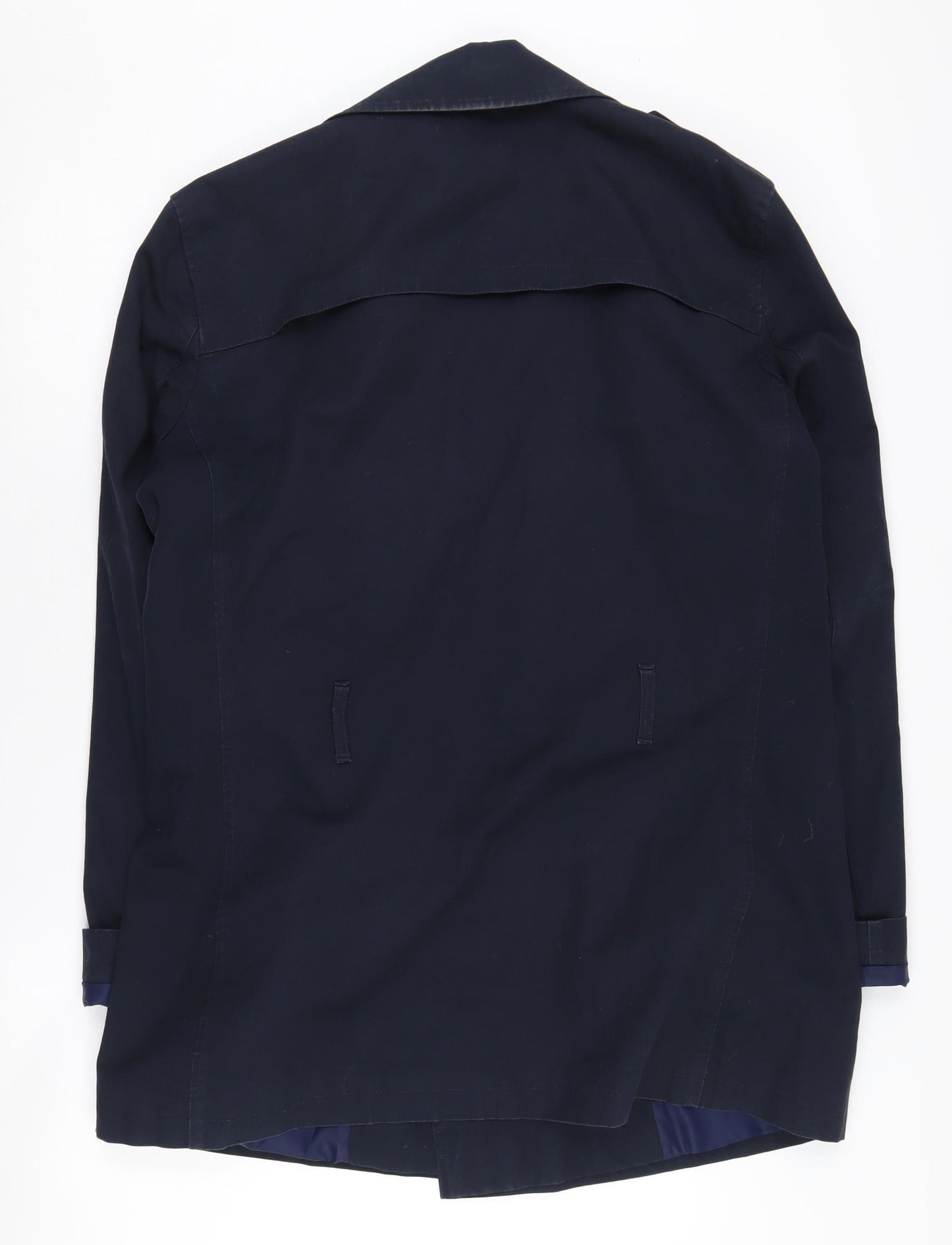 River Island Men's Blue Cotton Coat - Size L