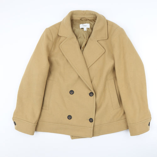Marks and Spencer Women's Beige Pea Coat Size 16