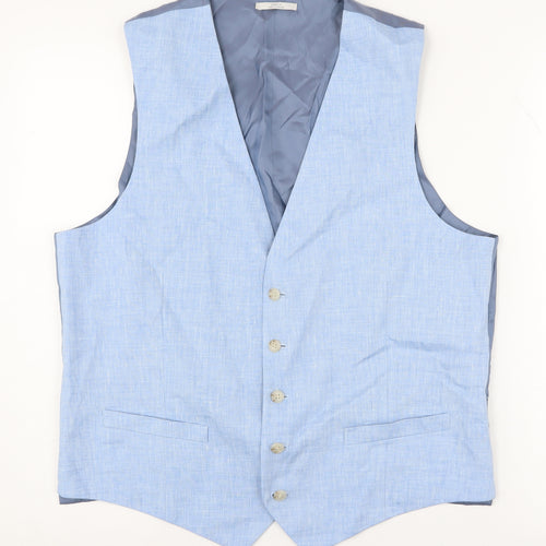Marks and Spencer Men's Blue 42R Waistcoat