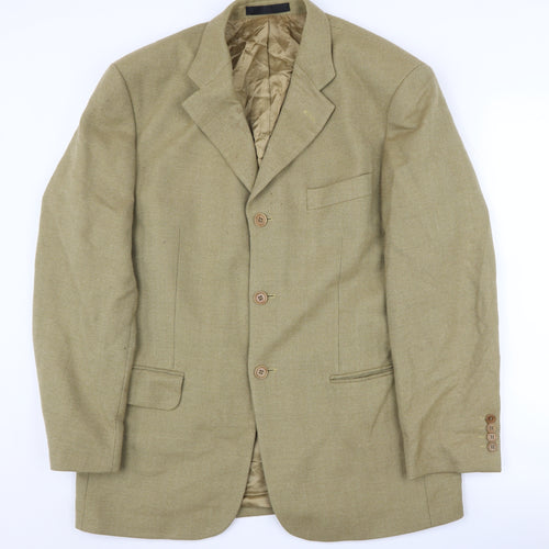 Marks and Spencer Men's Beige Wool Blazer 40 Short