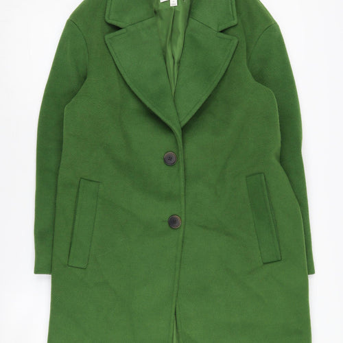 Marks and Spencer Women's Green Overcoat Size 10