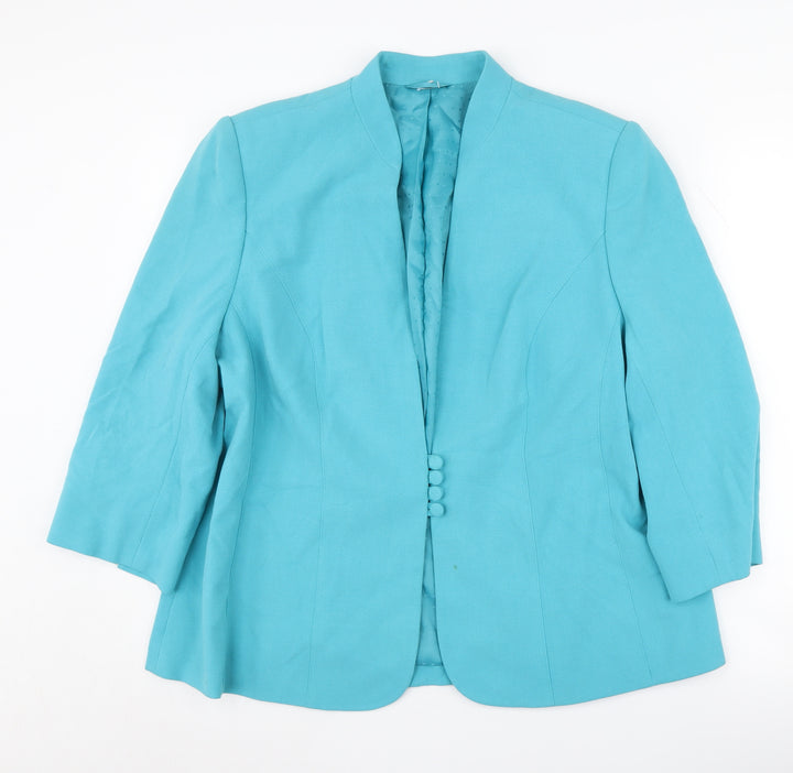 Isle Women's Blue Blazer Jacket Size 18