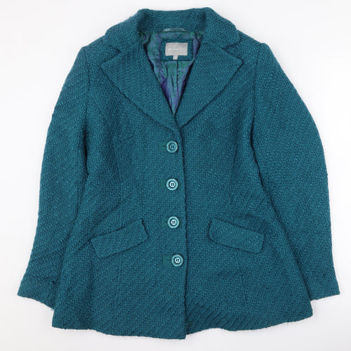 Marks & Spencer Women's Green Mid-Length Coat 14