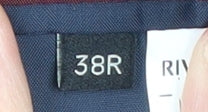 River Island Men's Blue Blazer 38R Casual Notch Lapel