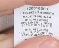 ASOS DESIGN Women's White Striped Waistcoat Size 12