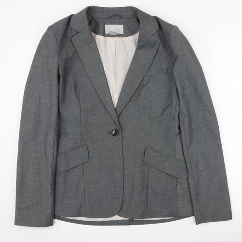 H&M Women's Grey Blazer, Size 10, Business Casual