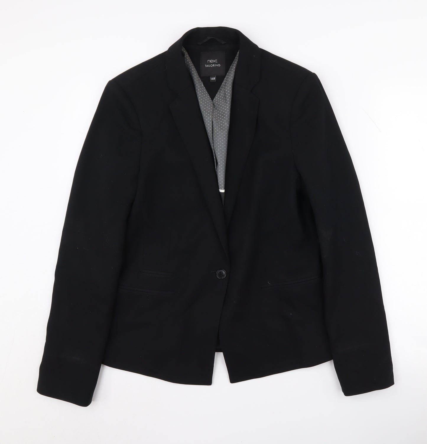 Next Women's Black Blazer Regular Fit Size 14