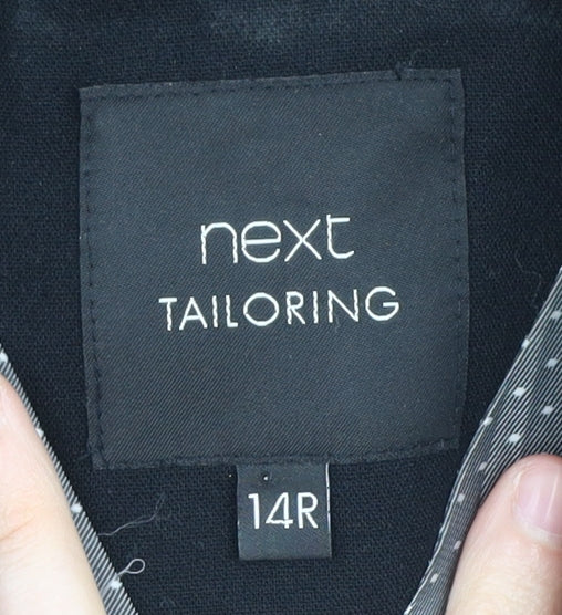 Next Women's Black Blazer Regular Fit Size 14