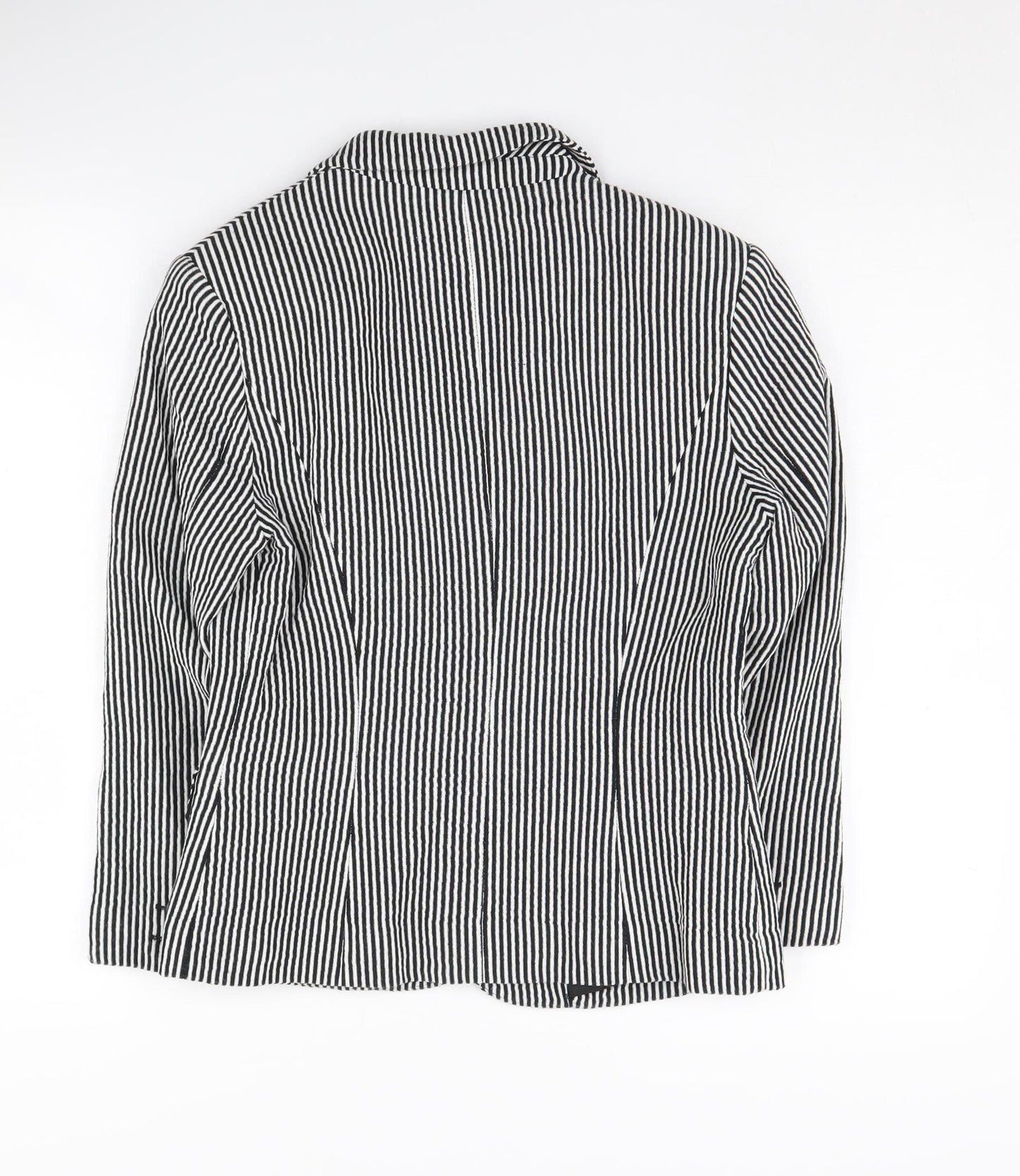Debenhams Women's Black Striped Blazer Size 10