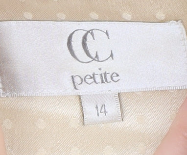 CC Beige Women's Blazer Size 14 Petite