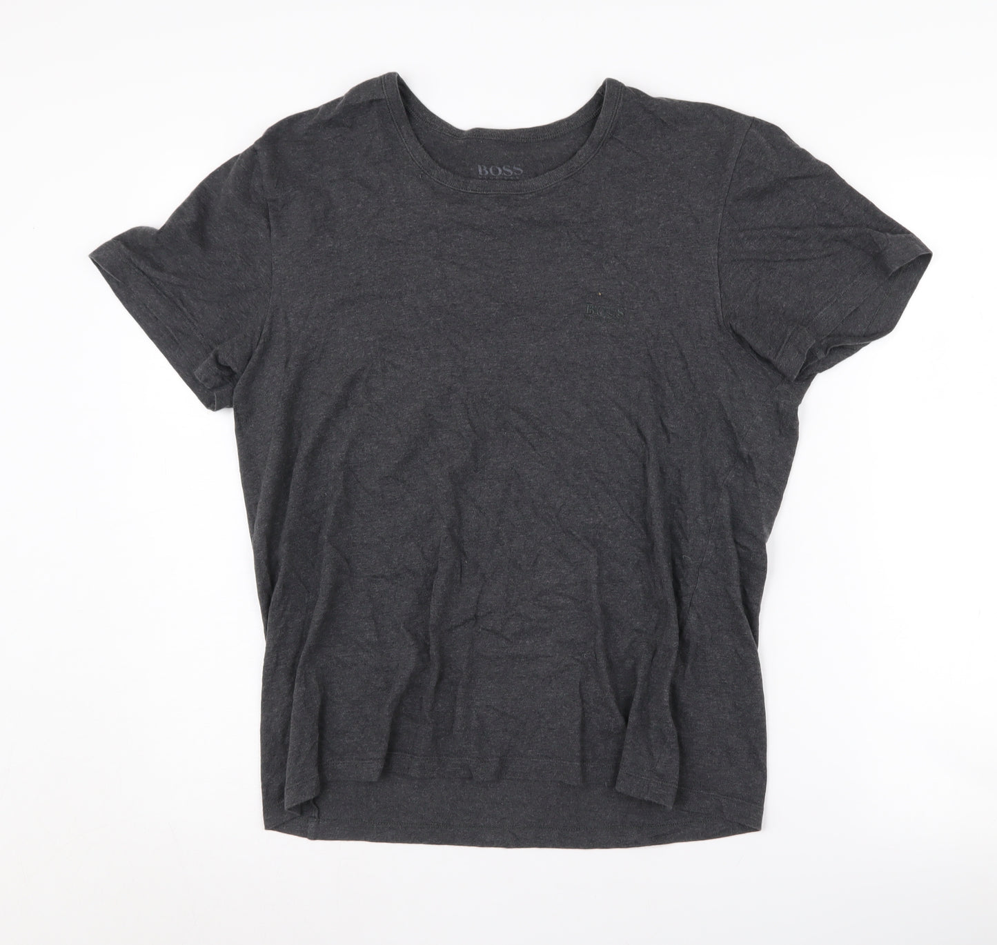 Boss Men's Grey T-Shirt Size S Short Sleeve