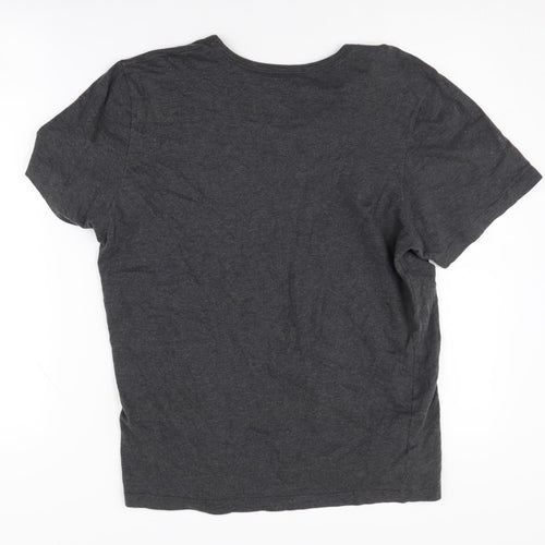 Boss Men's Grey T-Shirt Size S Short Sleeve