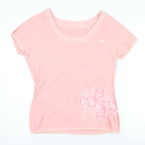 Reebok Women's Pink T-Shirt, Size 12, Casual Summer Essential