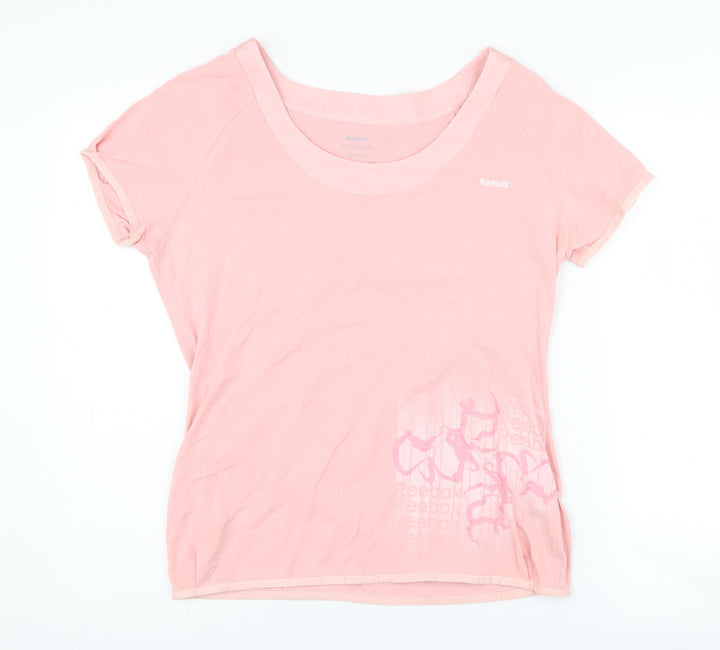 Reebok Women's Pink T-Shirt, Size 12, Casual Summer Essential