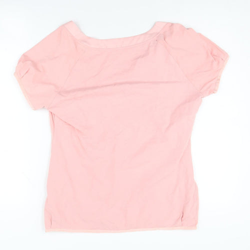 Reebok Women's Pink T-Shirt, Size 12, Casual Summer Essential
