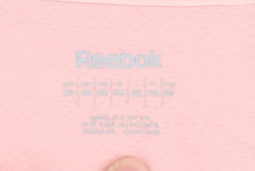 Reebok Women's Pink T-Shirt, Size 12, Casual Summer Essential