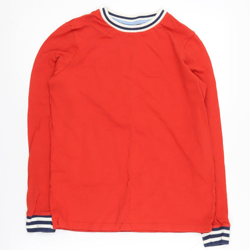Mini Boden Boys Red Long Sleeve Crew Neck T-Shirt 13-14 Years
