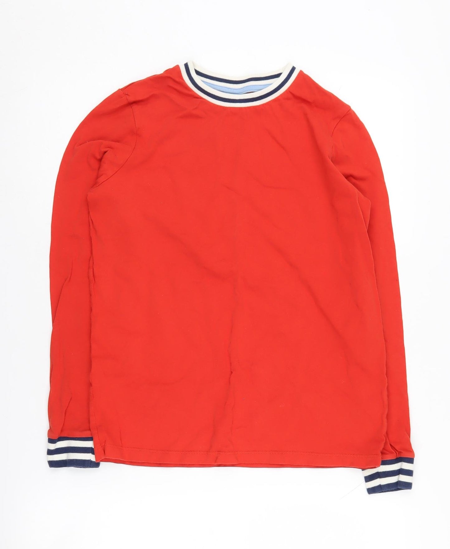 Mini Boden Boys Red Long Sleeve Crew Neck T-Shirt 13-14 Years