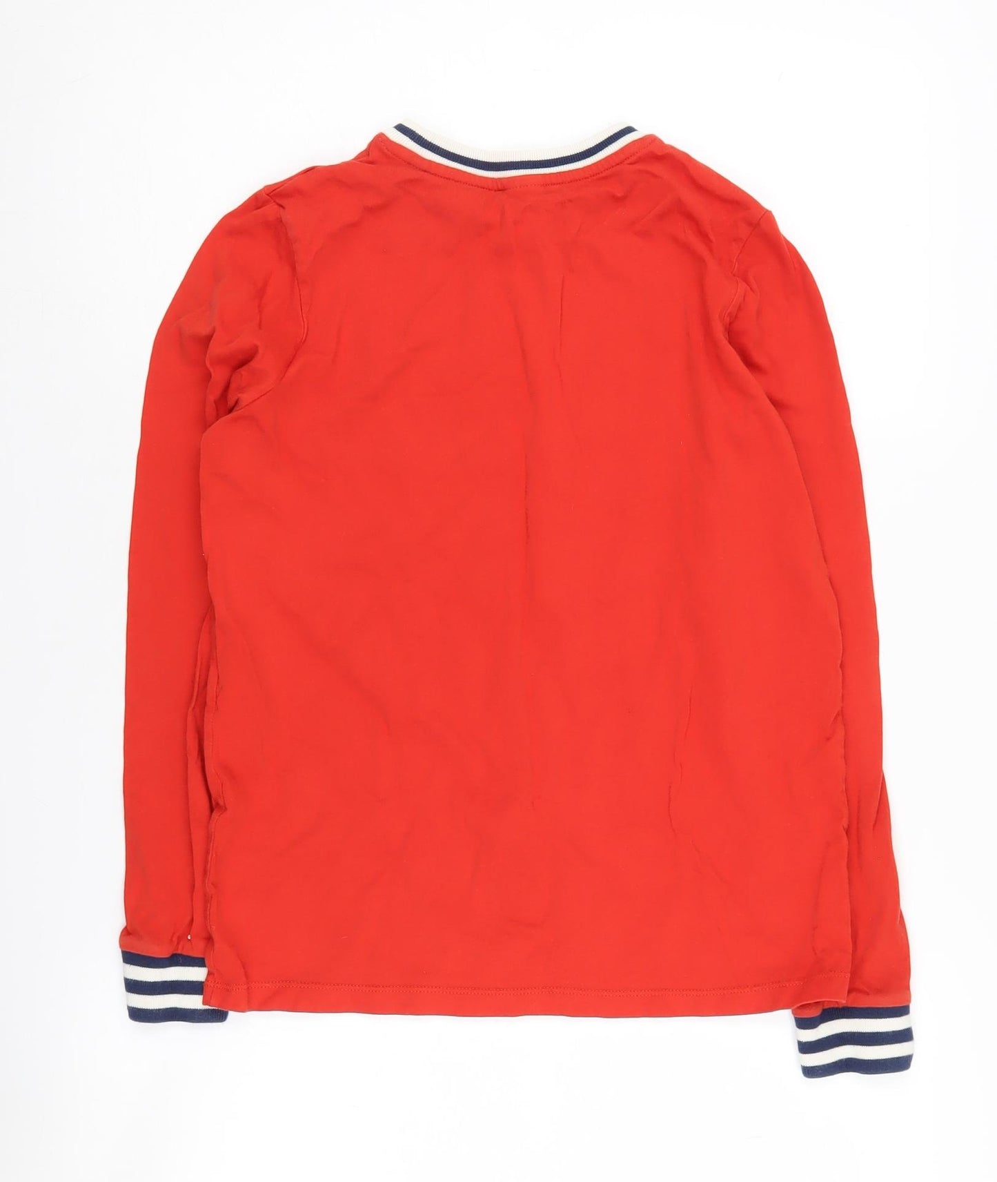 Mini Boden Boys Red Long Sleeve Crew Neck T-Shirt 13-14 Years