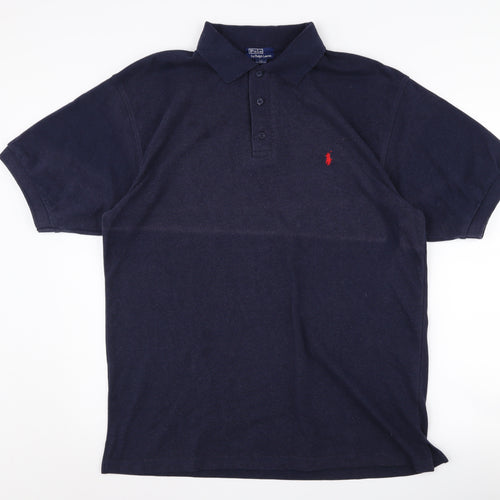 Ralph Lauren Men's Black Polo Shirt 2XL
