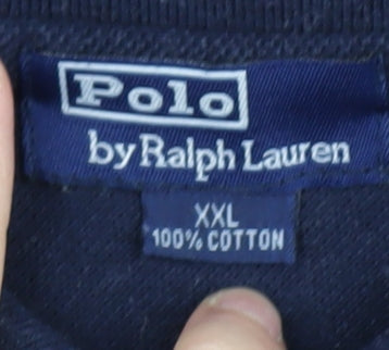 Ralph Lauren Men's Black Polo Shirt 2XL