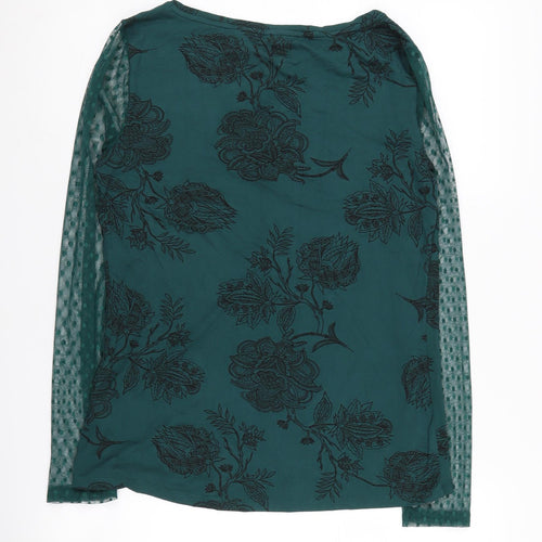 Marks and Spencer Green Floral Blouse UK 12