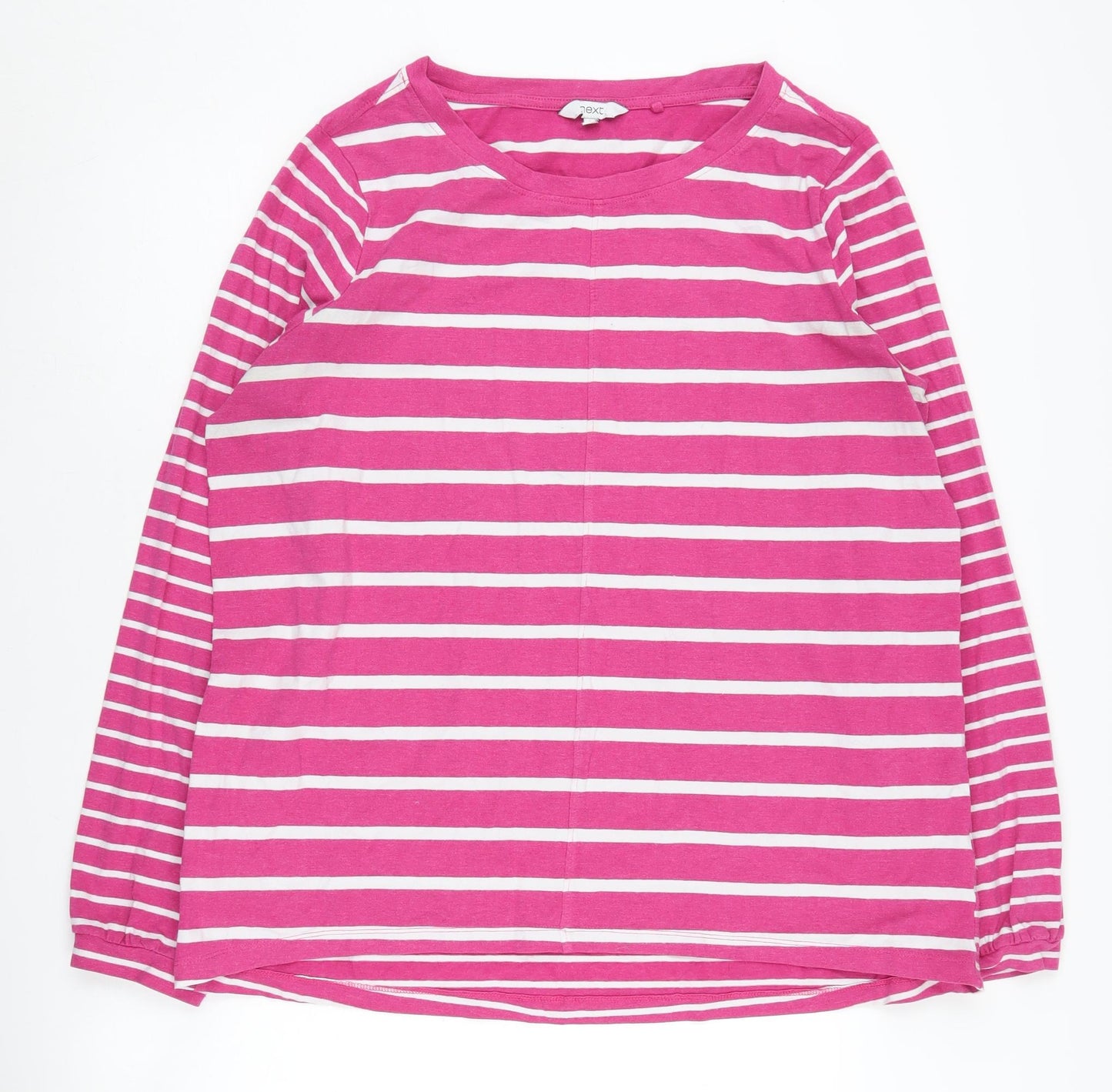 Next Women's Pink Striped Pullover Jumper, Size 16