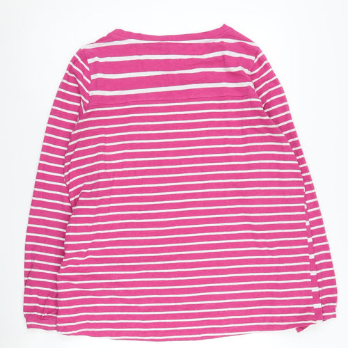 Next Women's Pink Striped Pullover Jumper, Size 16