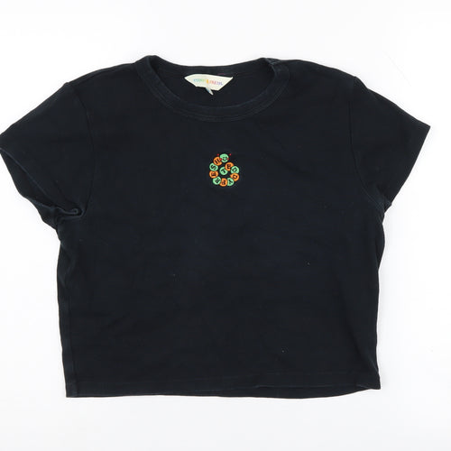 Teddy Fresh Black Unisex T-Shirt, M, Short Sleeve, Cotton