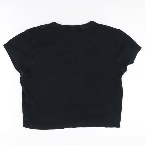 Teddy Fresh Black Unisex T-Shirt, M, Short Sleeve, Cotton