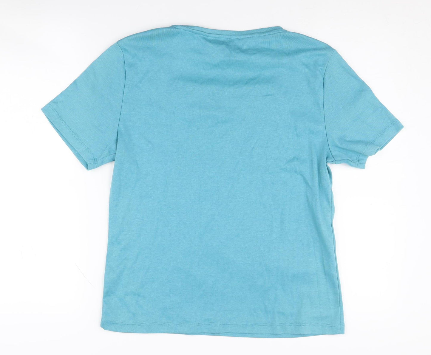 TIGI Wear Women's Blue Square Neck T-Shirt Size 14