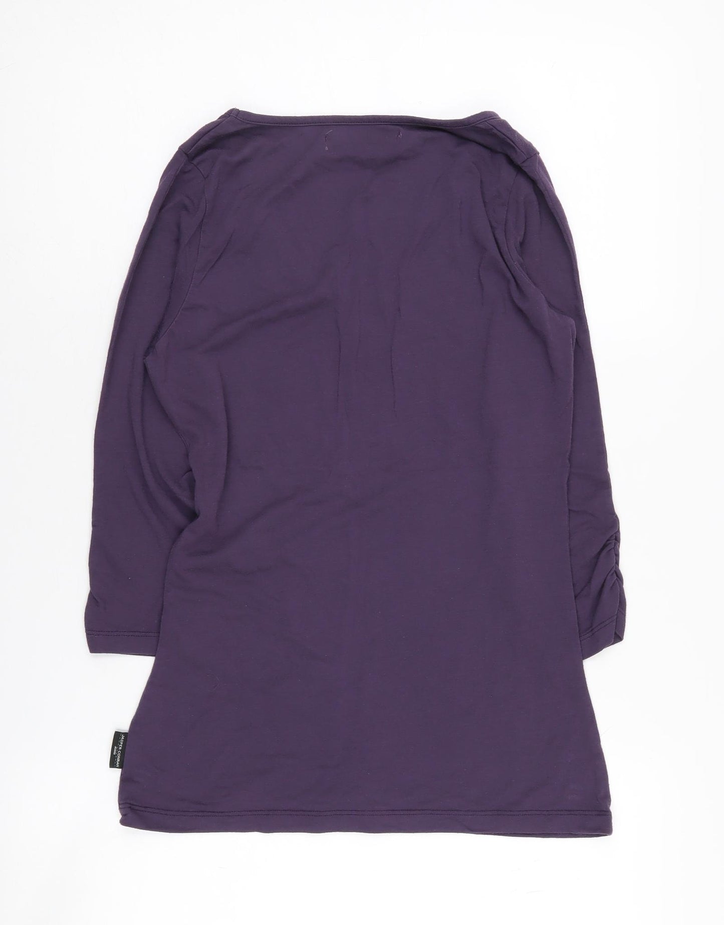 Jasper Conran Women's Purple T-Shirt, Size S, 3/4 Sleeve, Scoop Neck