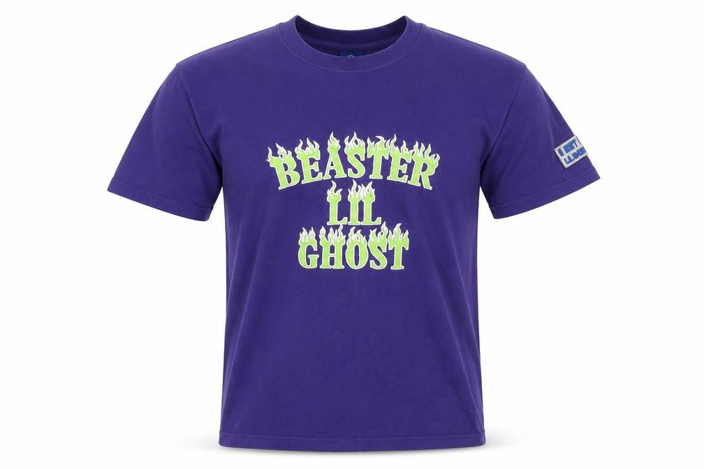 Beaster Men's Purple Graphic Print T-Shirt XS