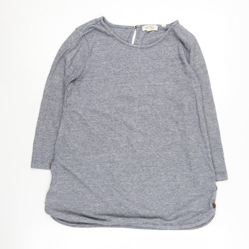 Fat Face Women's Blue Long Sleeve Top, UK 8