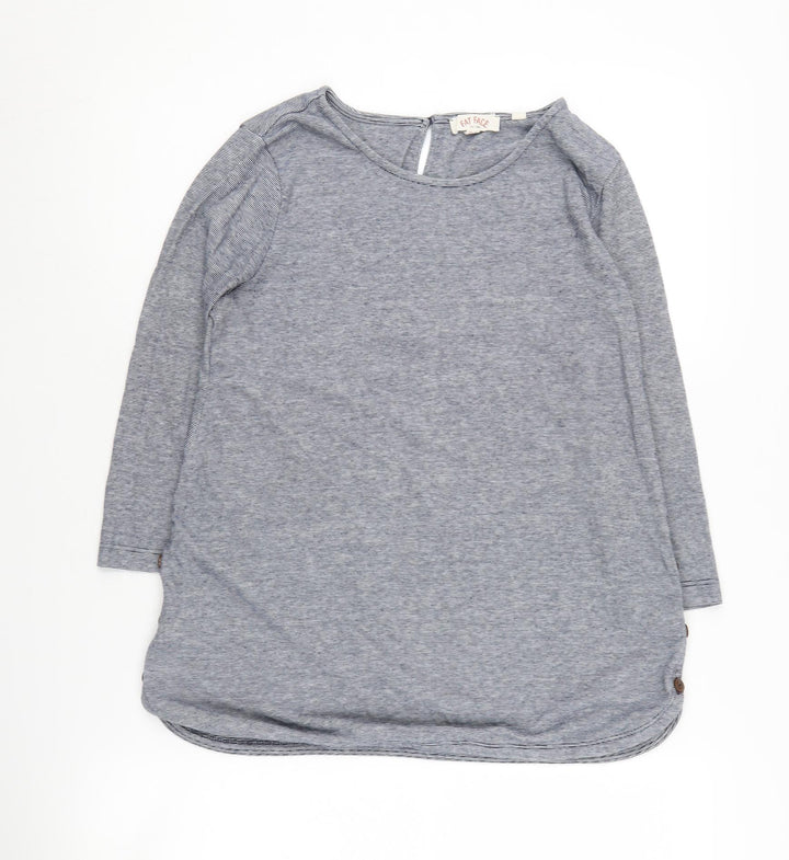 Fat Face Women's Blue Long Sleeve Top, UK 8