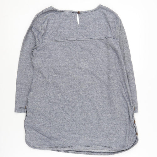 Fat Face Women's Blue Long Sleeve Top, UK 8