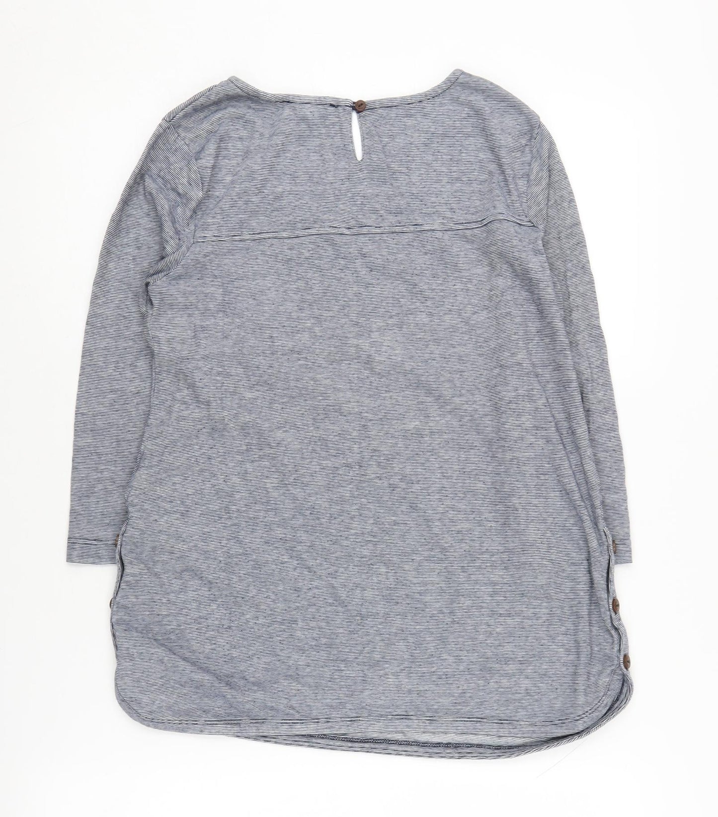 Fat Face Women's Blue Long Sleeve Top, UK 8