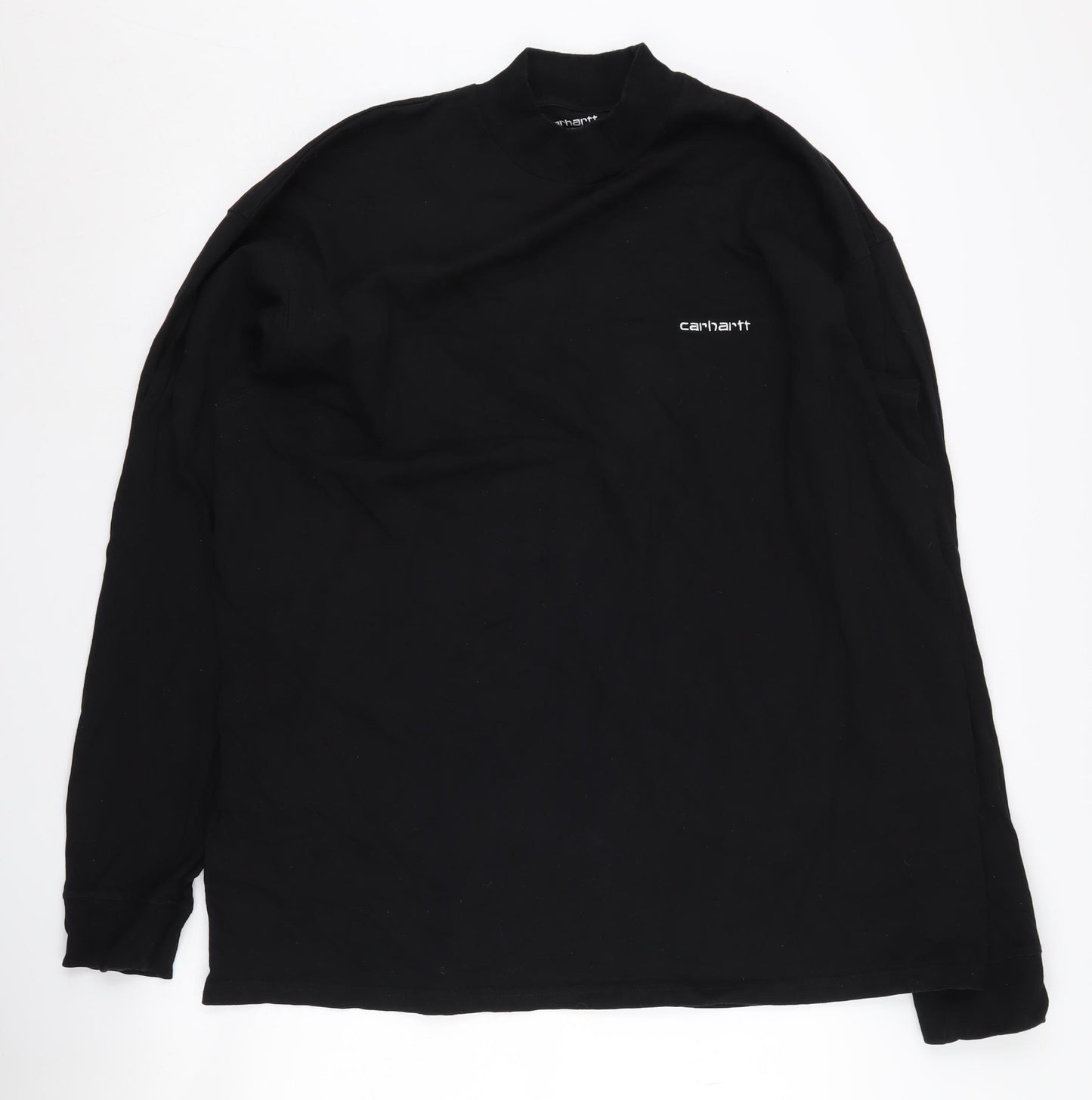 Carhartt Men’s Black Mock Neck Long Sleeve T-Shirt 2XL