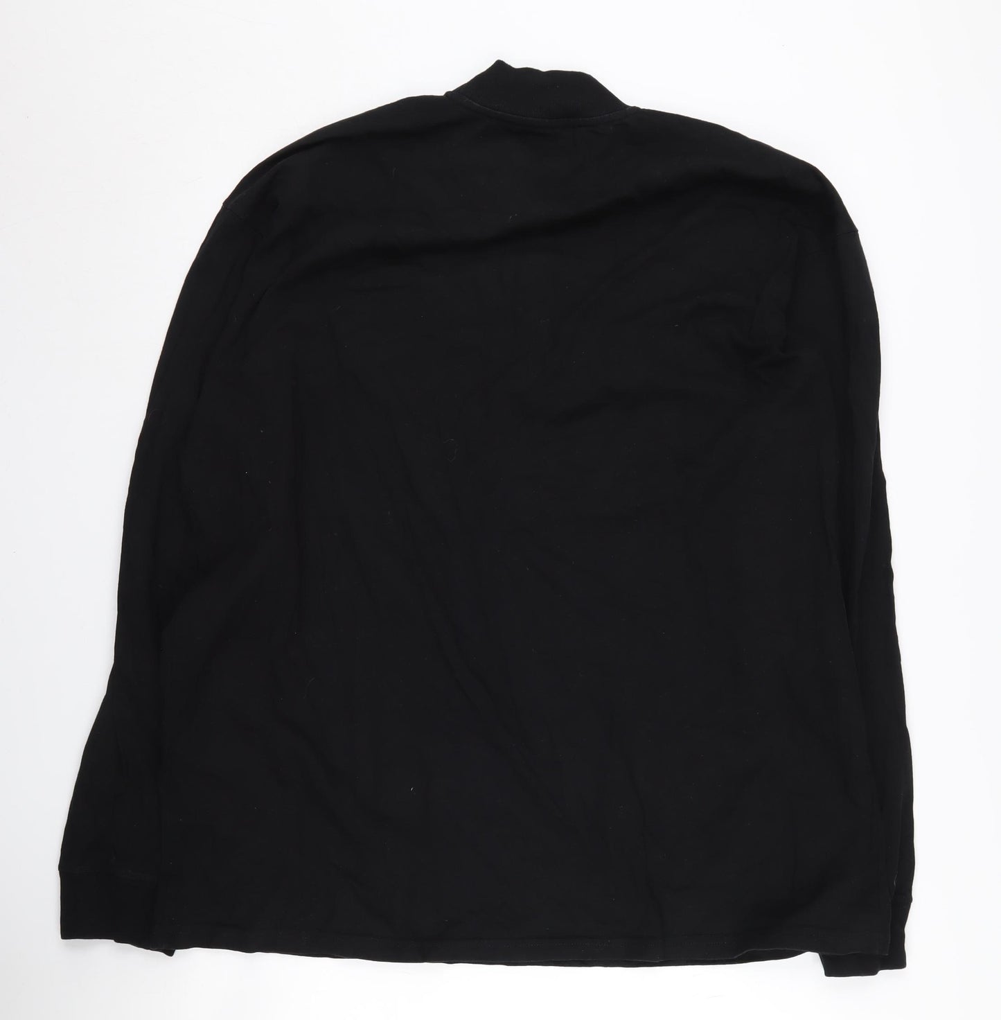 Carhartt Men’s Black Mock Neck Long Sleeve T-Shirt 2XL