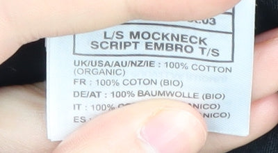 Carhartt Men’s Black Mock Neck Long Sleeve T-Shirt 2XL