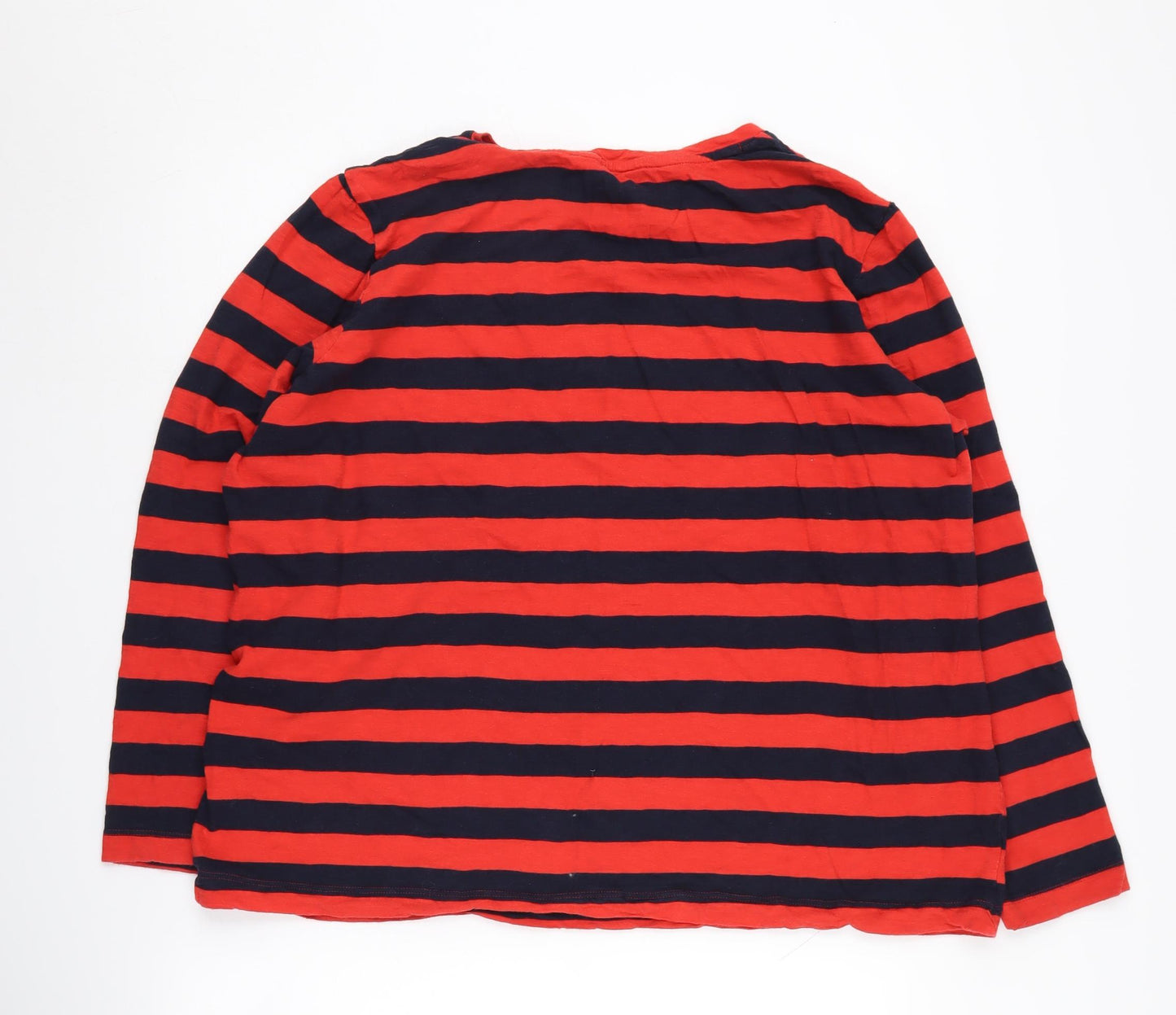 Marks & Spencer Women's Red Striped Jersey Top Size 20