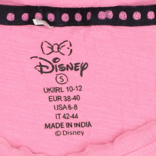 Disney Women's Pink Nightshirt, Size 10-12, Cotton, Graphic