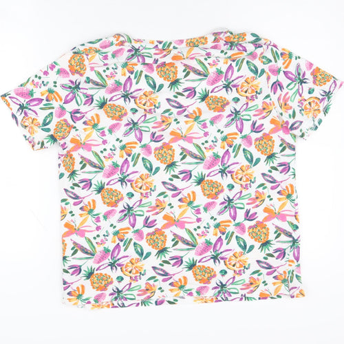Isle Women's Multicoloured Floral T-Shirt Medium