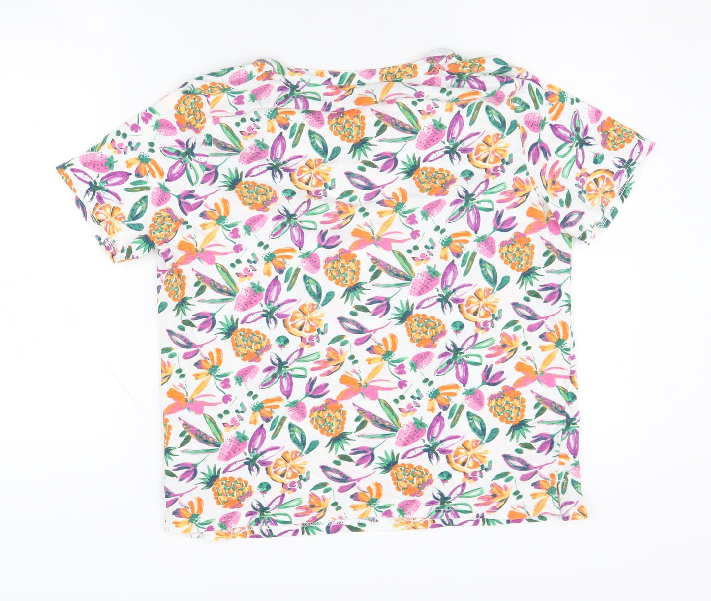 Isle Women's Multicoloured Floral T-Shirt Medium