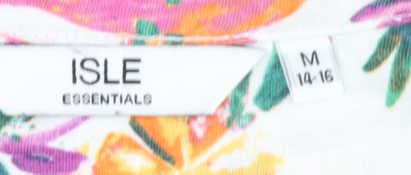 Isle Women's Multicoloured Floral T-Shirt Medium