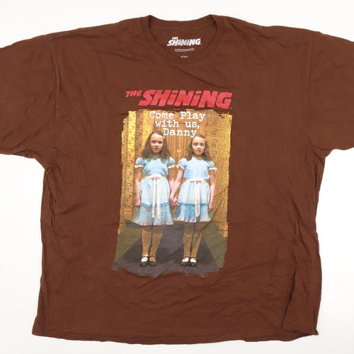 The Shining Men's Brown 2XL Graphic T-Shirt